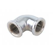 Spartan Female Elbow 15mm Chrome DR - EFC15